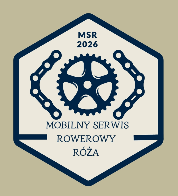 Logo Mobilny Serwis Rowerowy Róża 🌹